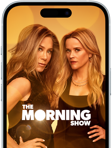 Un iPhone 15 con Apple TV+ que muestra la serie «The Morning Show»